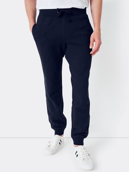 Crew Clothing Essential Cotton Blend Joggers, Dark Blue, Dark Blue