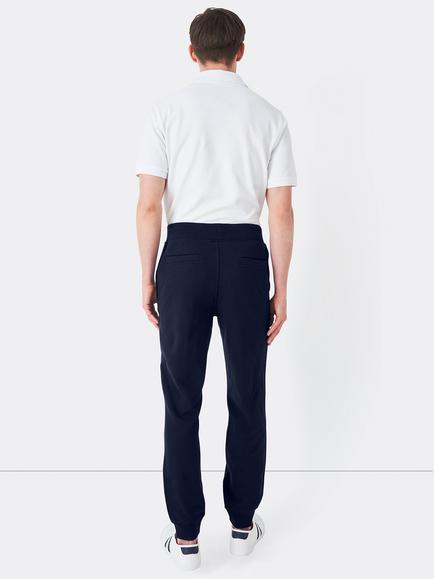 Crew Clothing Essential Cotton Blend Joggers, Dark Blue - view 2, Dark Blue