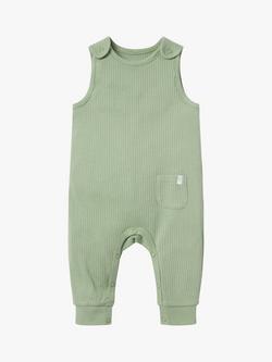 MORI Baby Ribbed Romper, Sage