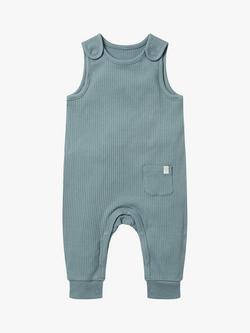 MORI Baby Ribbed Romper, Sky