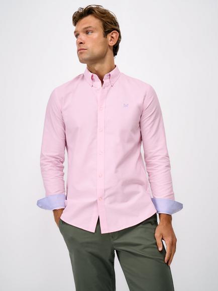 Crew Clothing Slim Fit Oxford Shirt, Pastel Pink