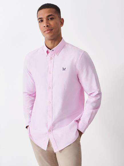 Crew Clothing Cotton Regular Fit Oxford Shirt, Light Pink