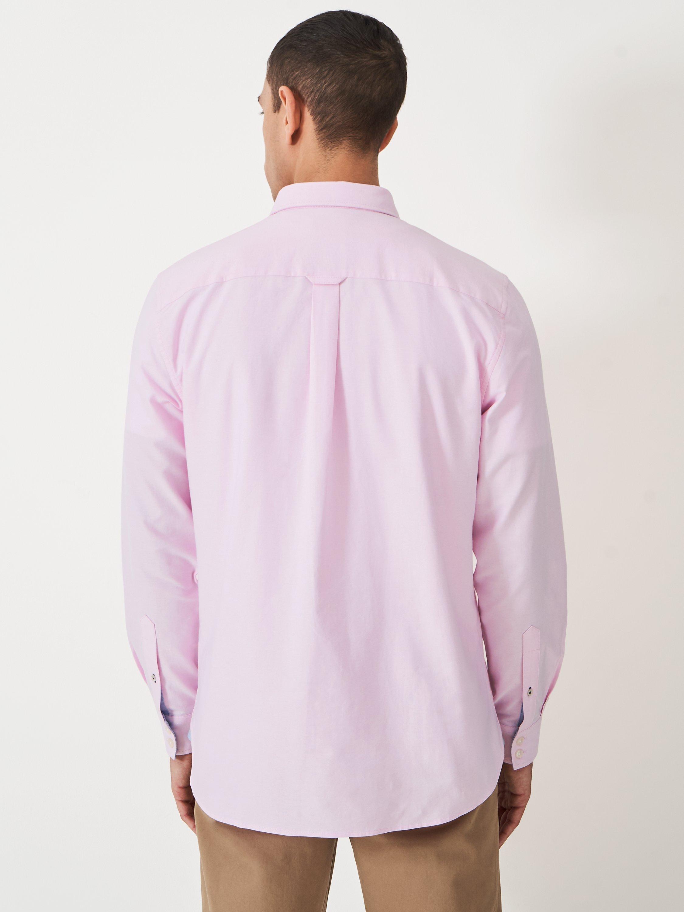 Product image 2 of 7, which shows Crew Clothing Slim Fit Oxford Shirt, Light Pink, XS