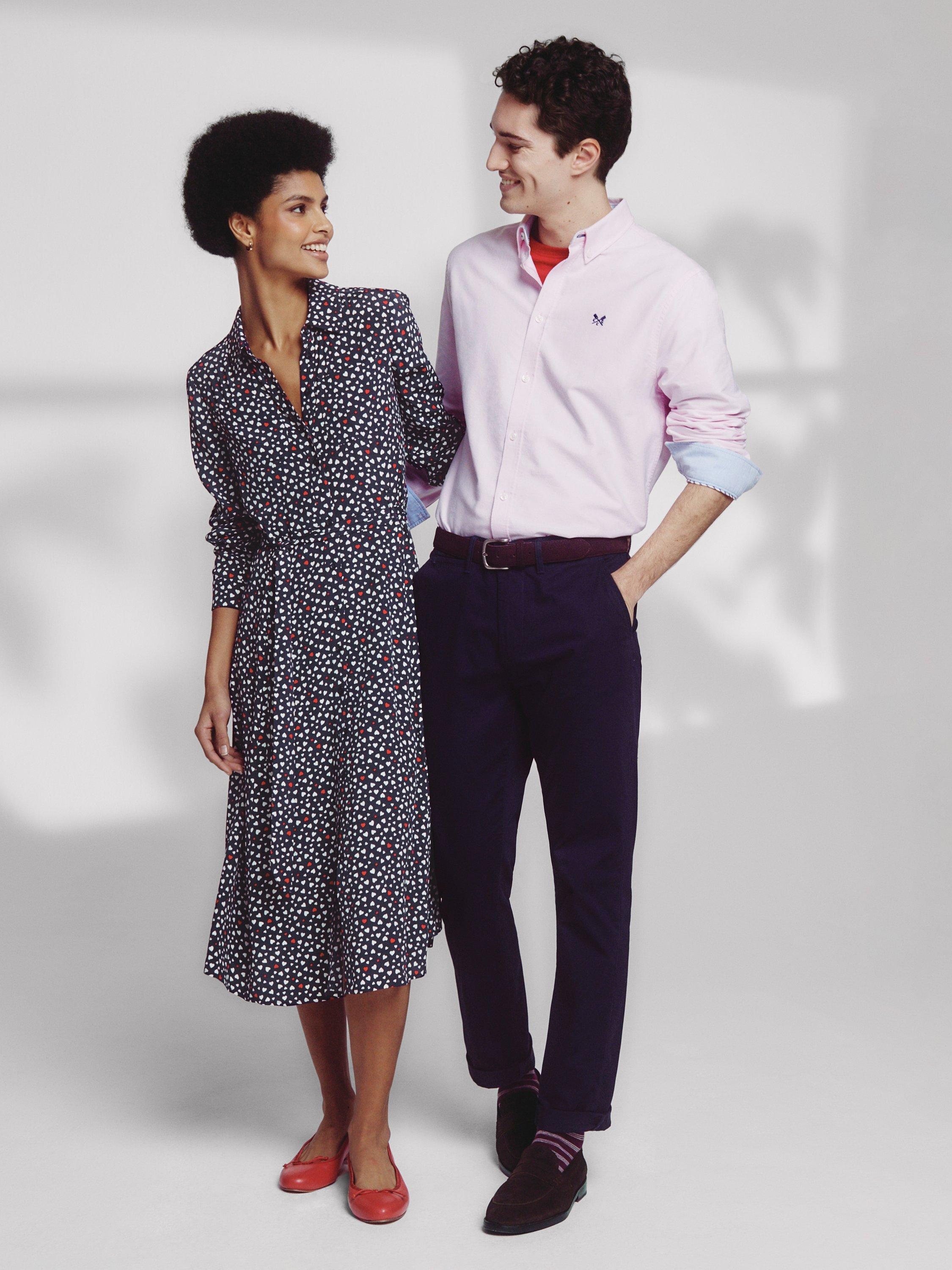 Product image 5 of 7, which shows Crew Clothing Slim Fit Oxford Shirt, Light Pink, XS