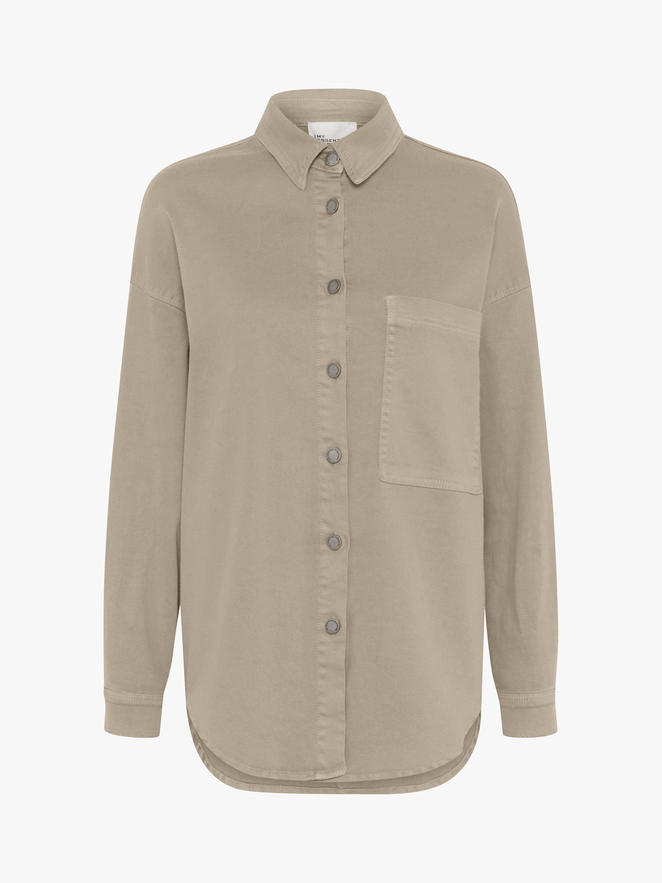 MY ESSENTIAL WARDROBE Lara 149 Casual Fit Denim Shirt, Silver Sage Washed
