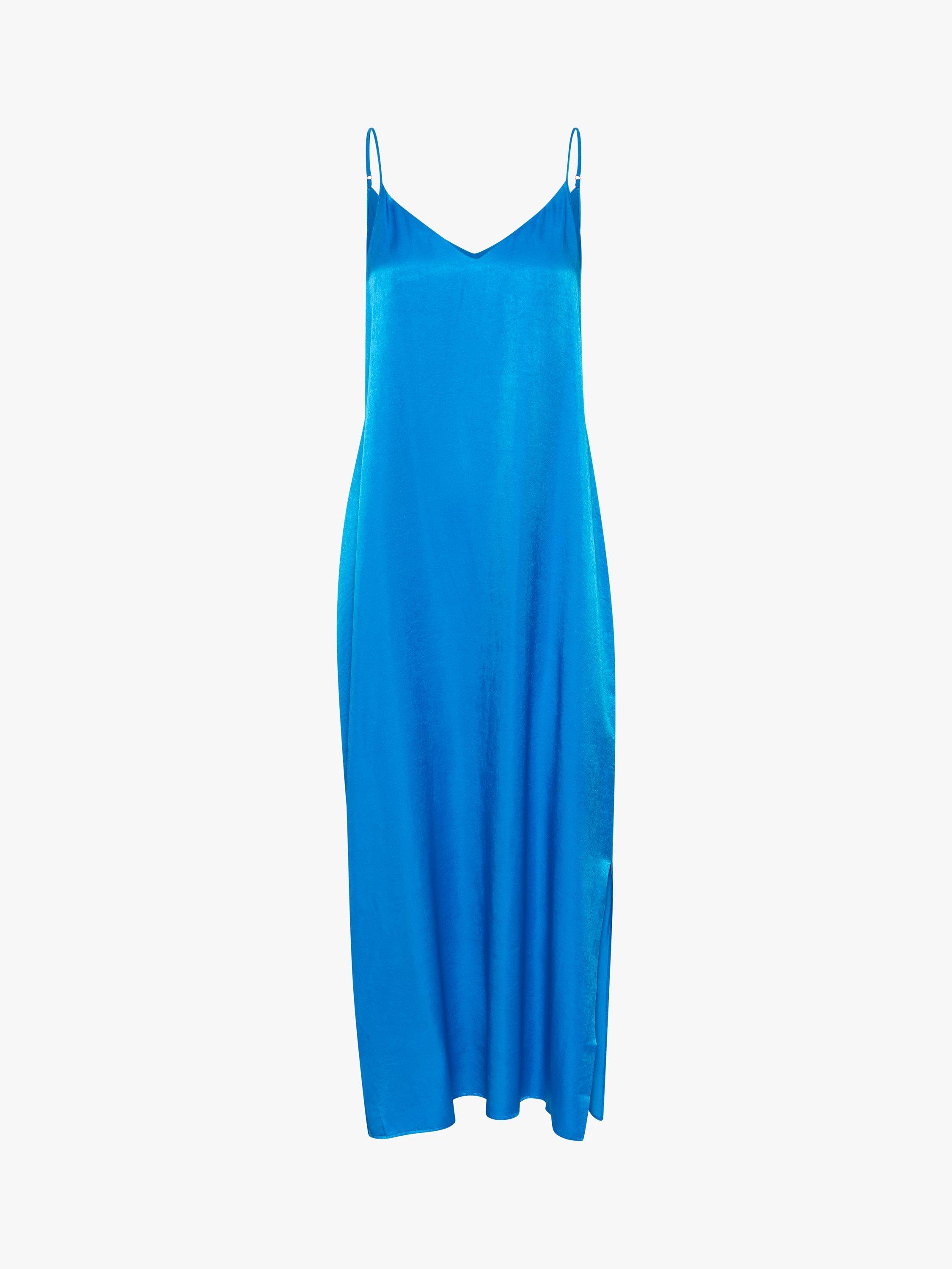 Product image 1 of 2, which shows MY ESSENTIAL WARDROBE Estelle Maxi Slip Dress, Directoire Blue, 8