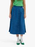 MY ESSENTIAL WARDROBE Malo Denim Midi Skirt, Blue Vintage Wash