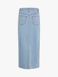 MY ESSENTIAL WARDROBE Lara 115 Straight Fit Denim Maxi Skirt, Light Blue Wash