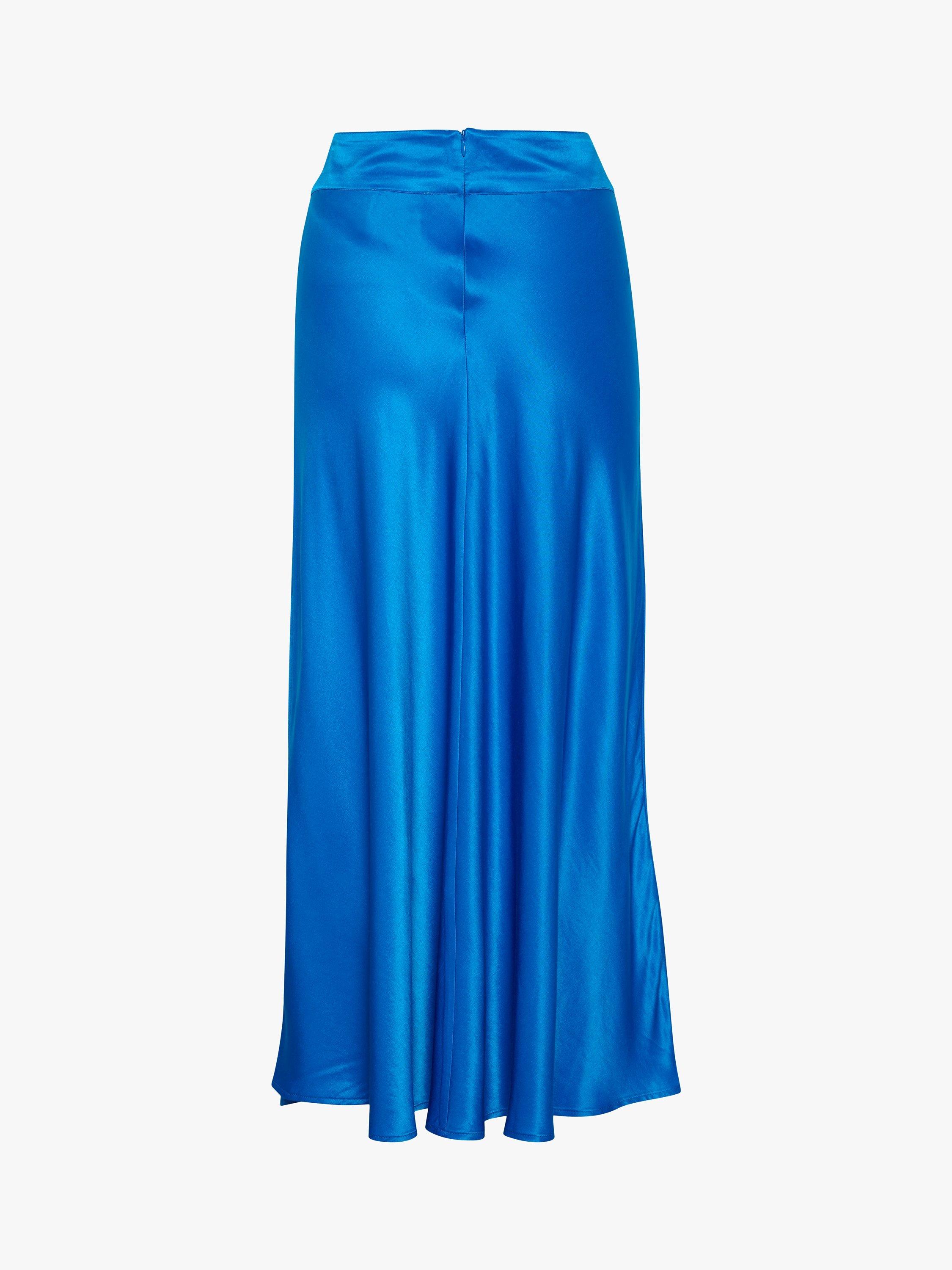 Product image 5 of 5, which shows MY ESSENTIAL WARDROBE Estelle Satin Maxi Skirt, Directoire Blue, 8