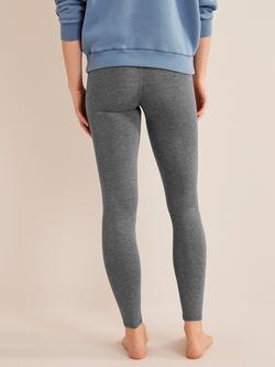 Boden High Rise Jersey Leggings, Charcoal Marl - view 2, Charcoal Marl