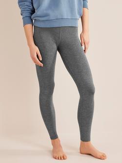 Boden High Rise Jersey Leggings, Charcoal Marl, Charcoal Marl