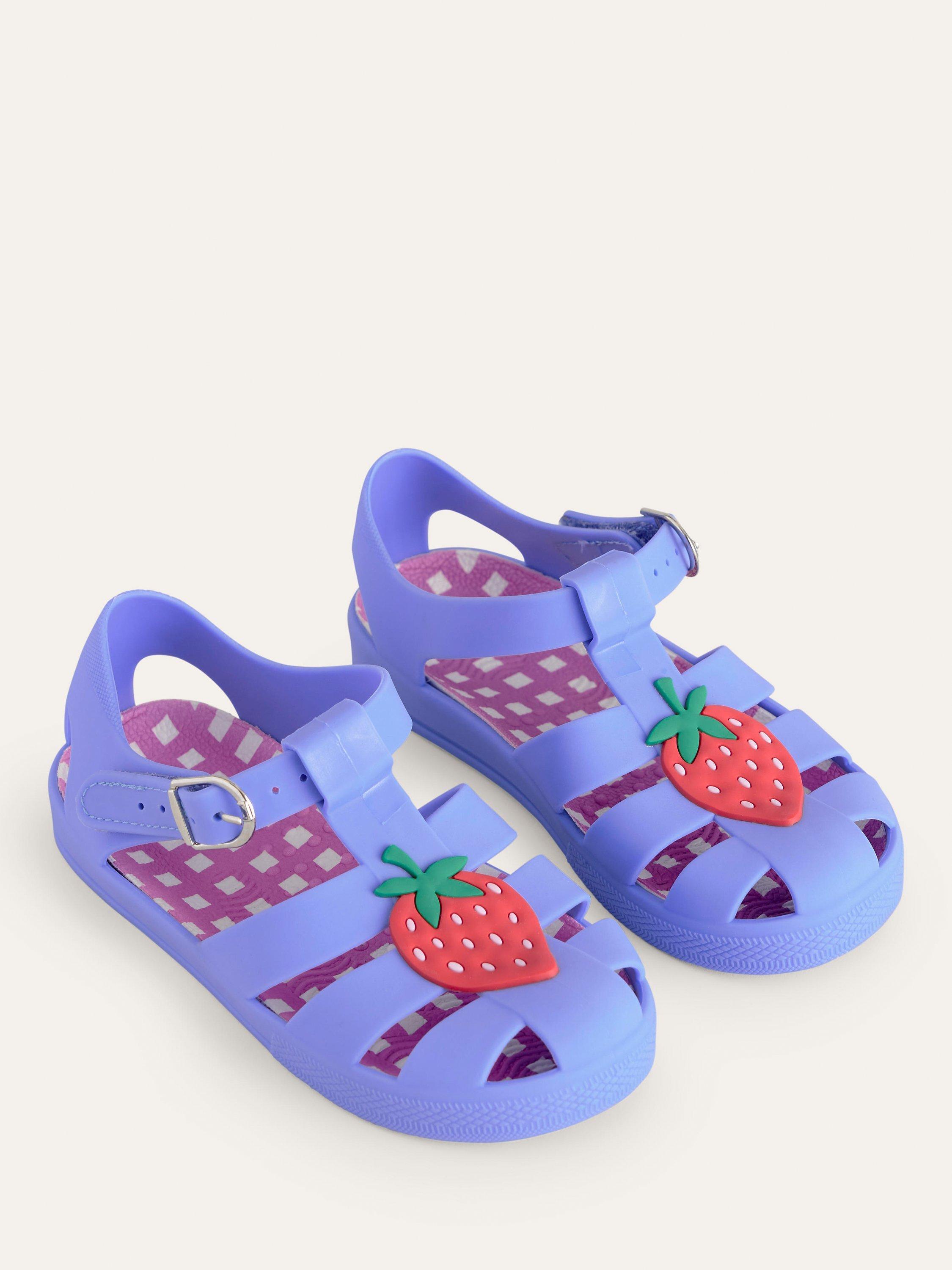 Mini Boden Kids Strawberry Jelly Shoes Purple