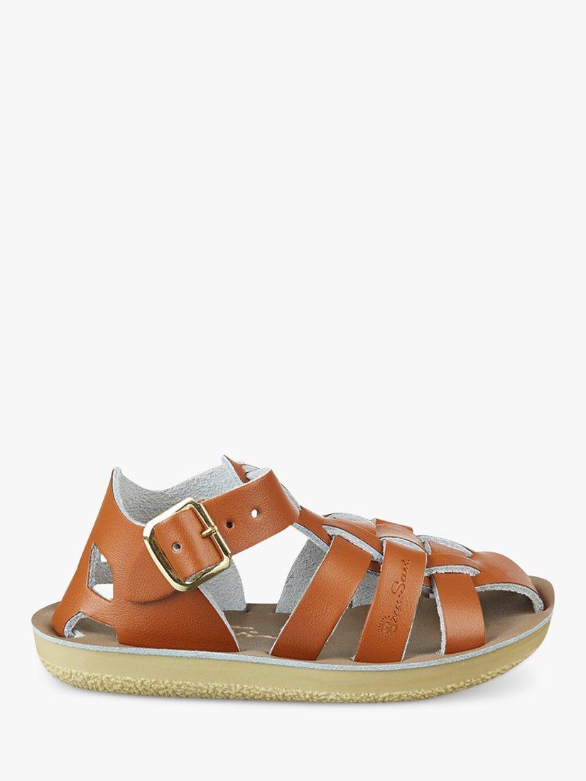 Salt-Water Kids' Shark Sandals, Tan