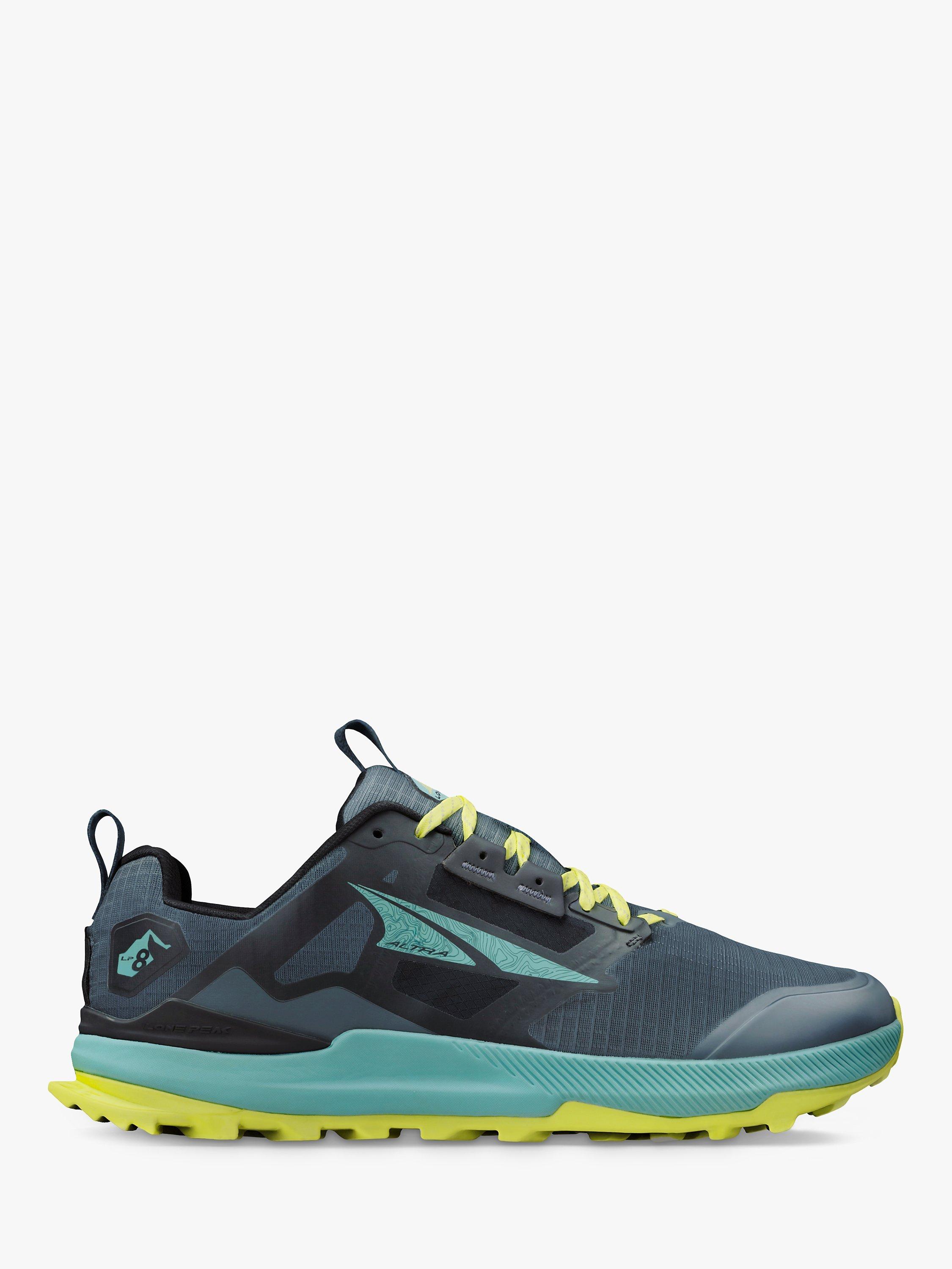 Altra Lone Peak 8  2 Men's Trail Running Shoes, Black/Green