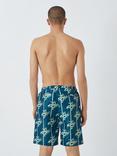 Their Nibs Bamboo Twist Print Swim Shorts, Blue/Green