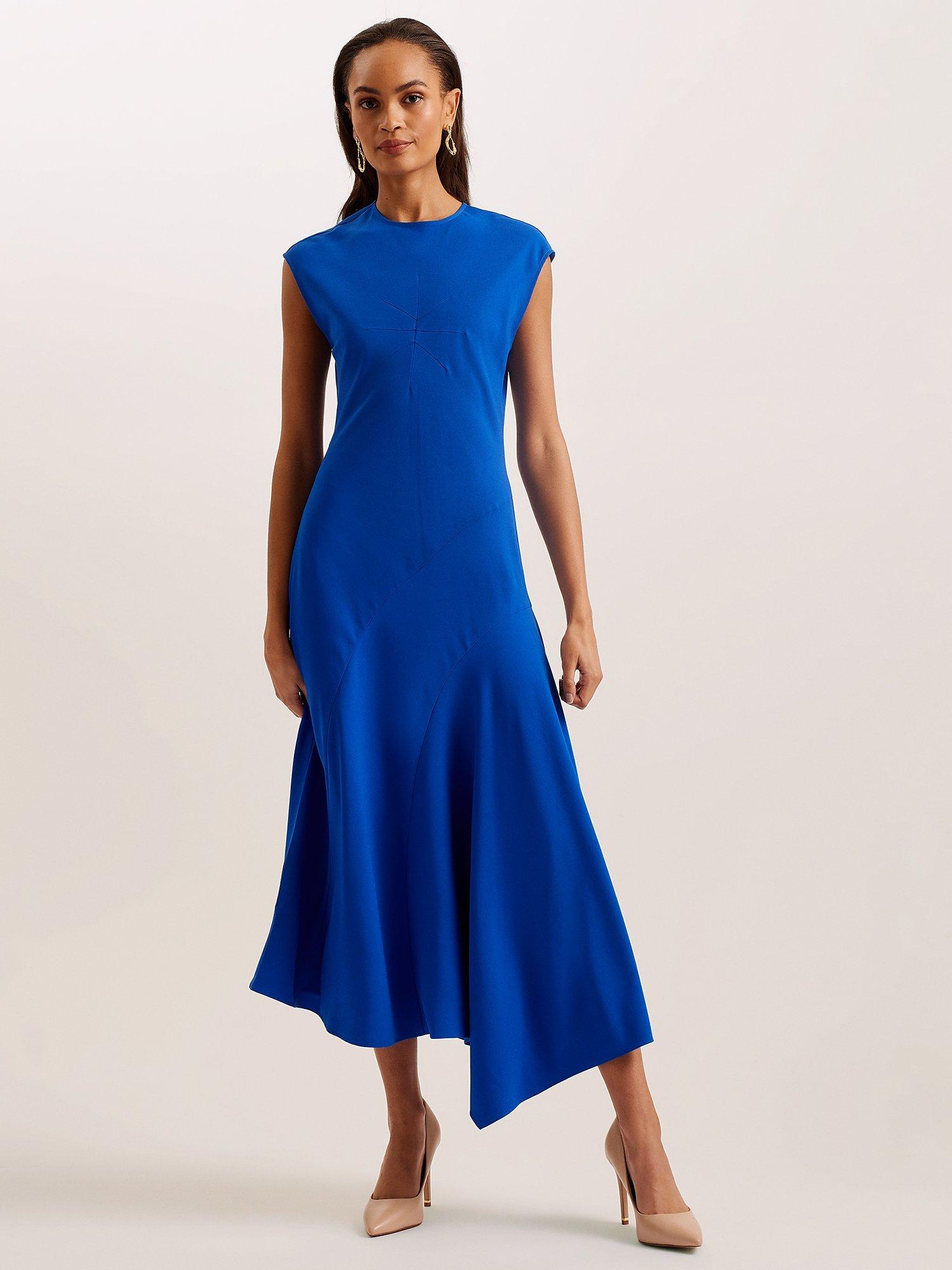 Fashion ted baker asymmetric bodycon dress