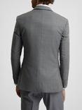 Ted Baker Soft Check Wool Blend Slim Fit Jacket, Grey