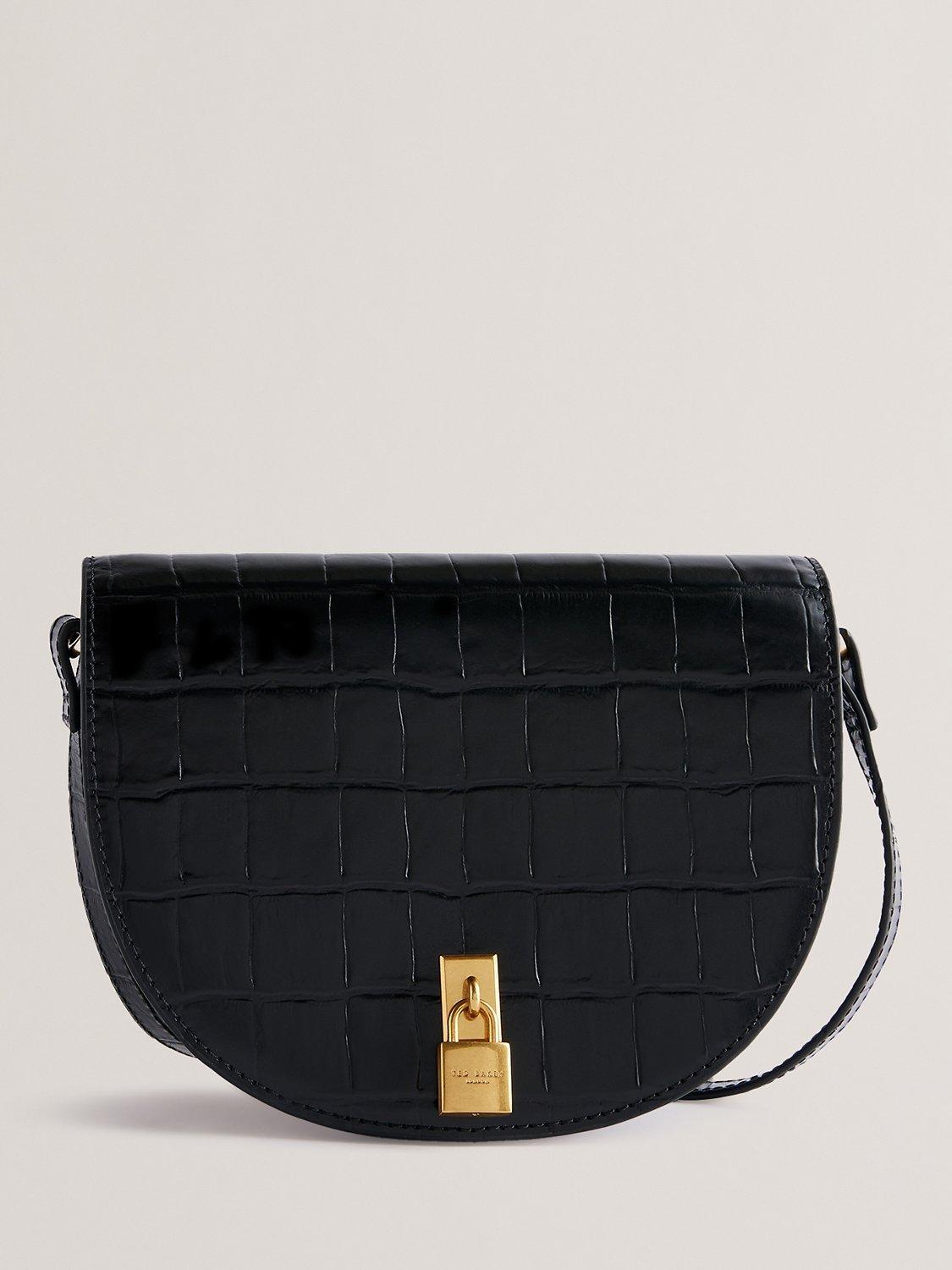Ted Baker Sohho Croc Effect Leather Saddle Bag