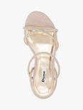 Dune Nightingale Diamante Strappy Sandals, Rose Gold