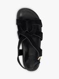 Dune Loupin Suede Sandals, Black