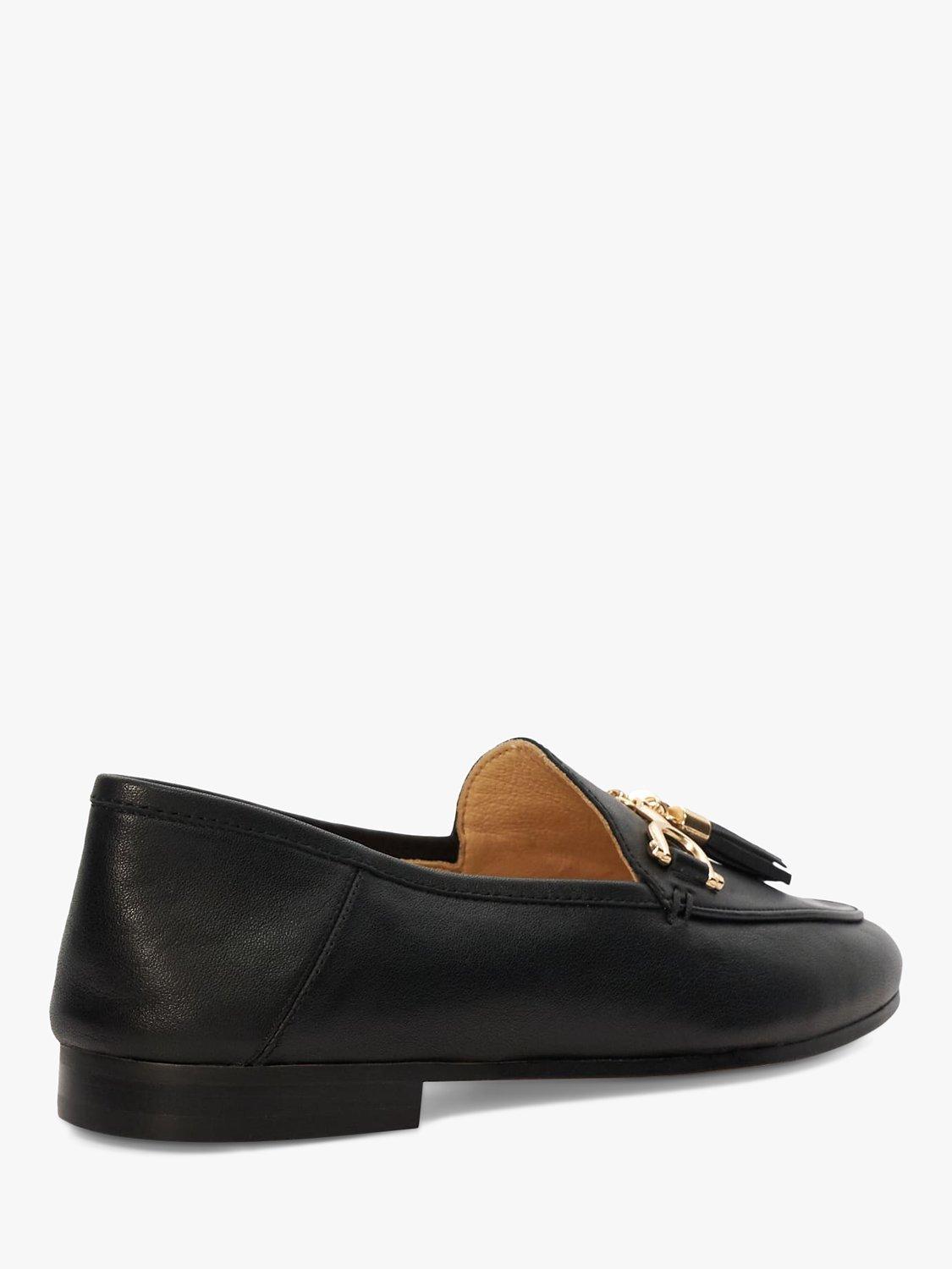 Product image 4 of 5, which shows Dune London Graysons Leather Flexible Sole Tassel Loafers, Black, EU37