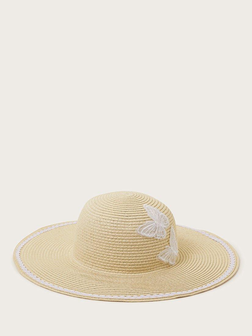 Monsoon Kids' Butterfly Floppy Hat, Neutral
