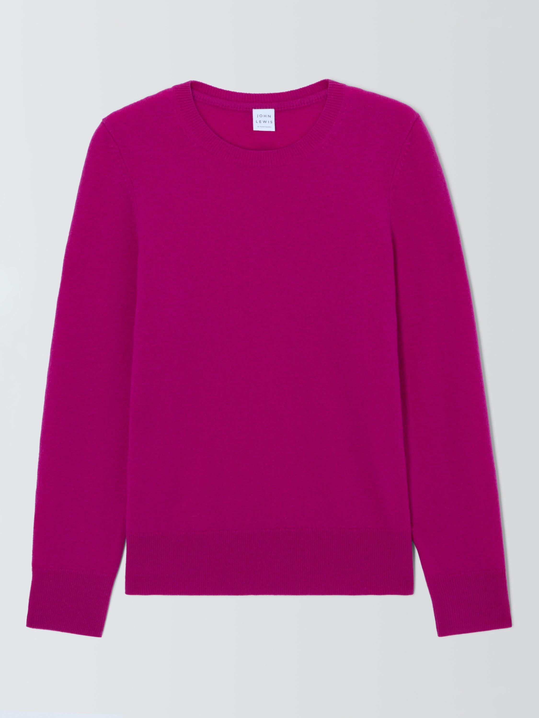 John lewis pink cashmere jumper best sale