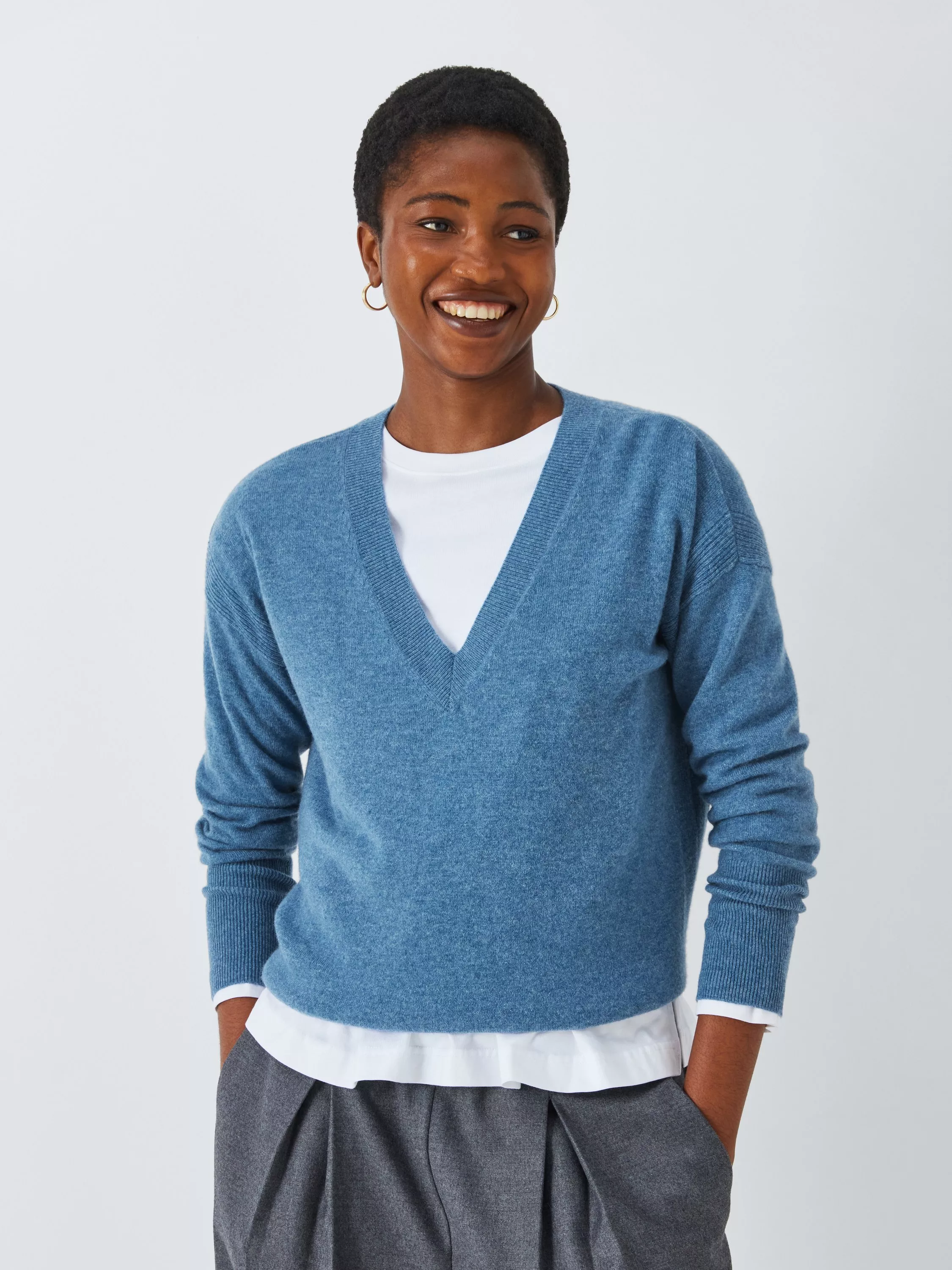 Cashmere Jumpers Blue John Lewis Partners