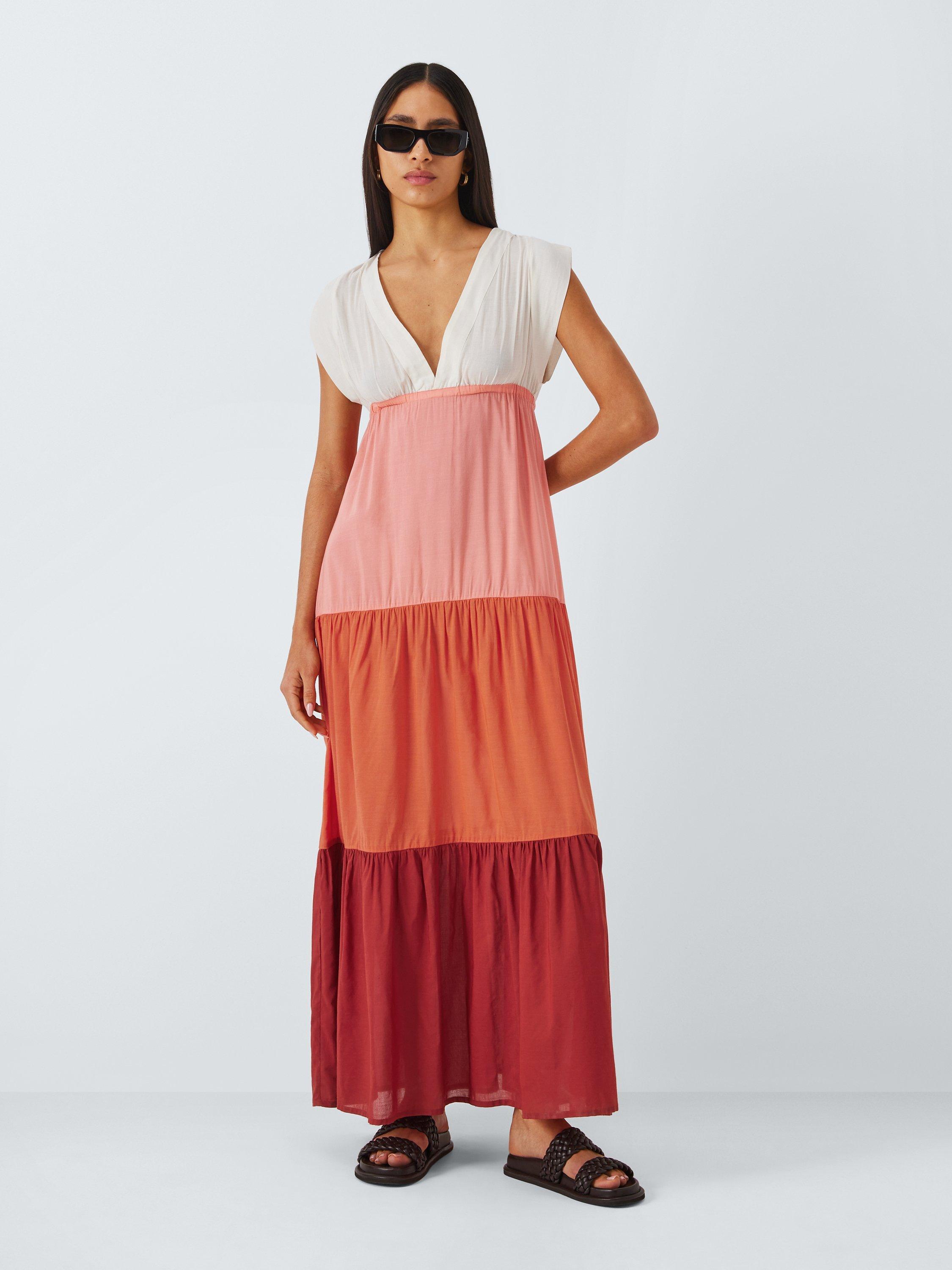 John Lewis Tiered Maxi Beach Dress