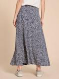 White Stuff Jada Ecovero Maxi Skirt, Blue/Multi