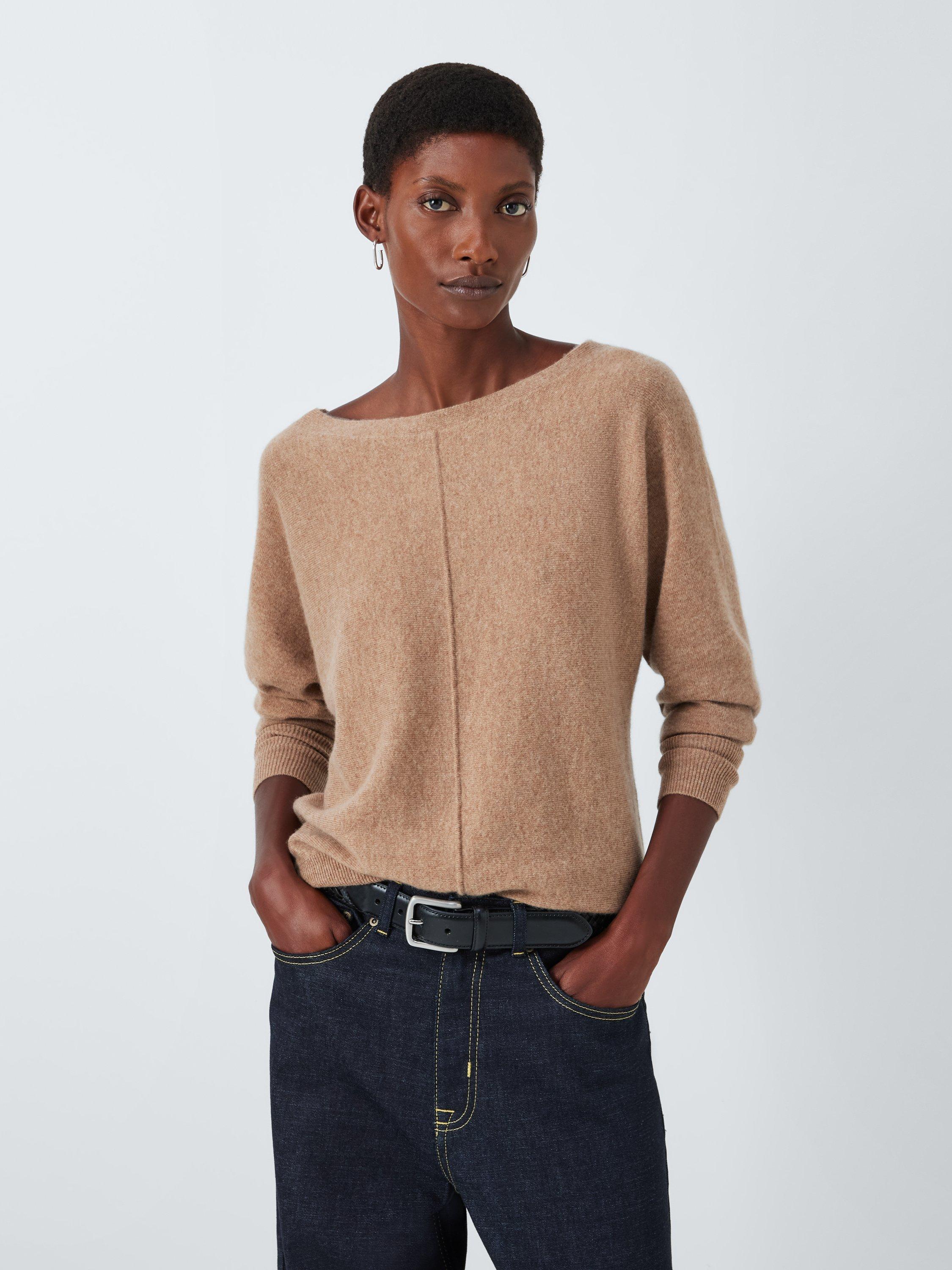 John Lewis Dolman Cashmere Jumper Camel