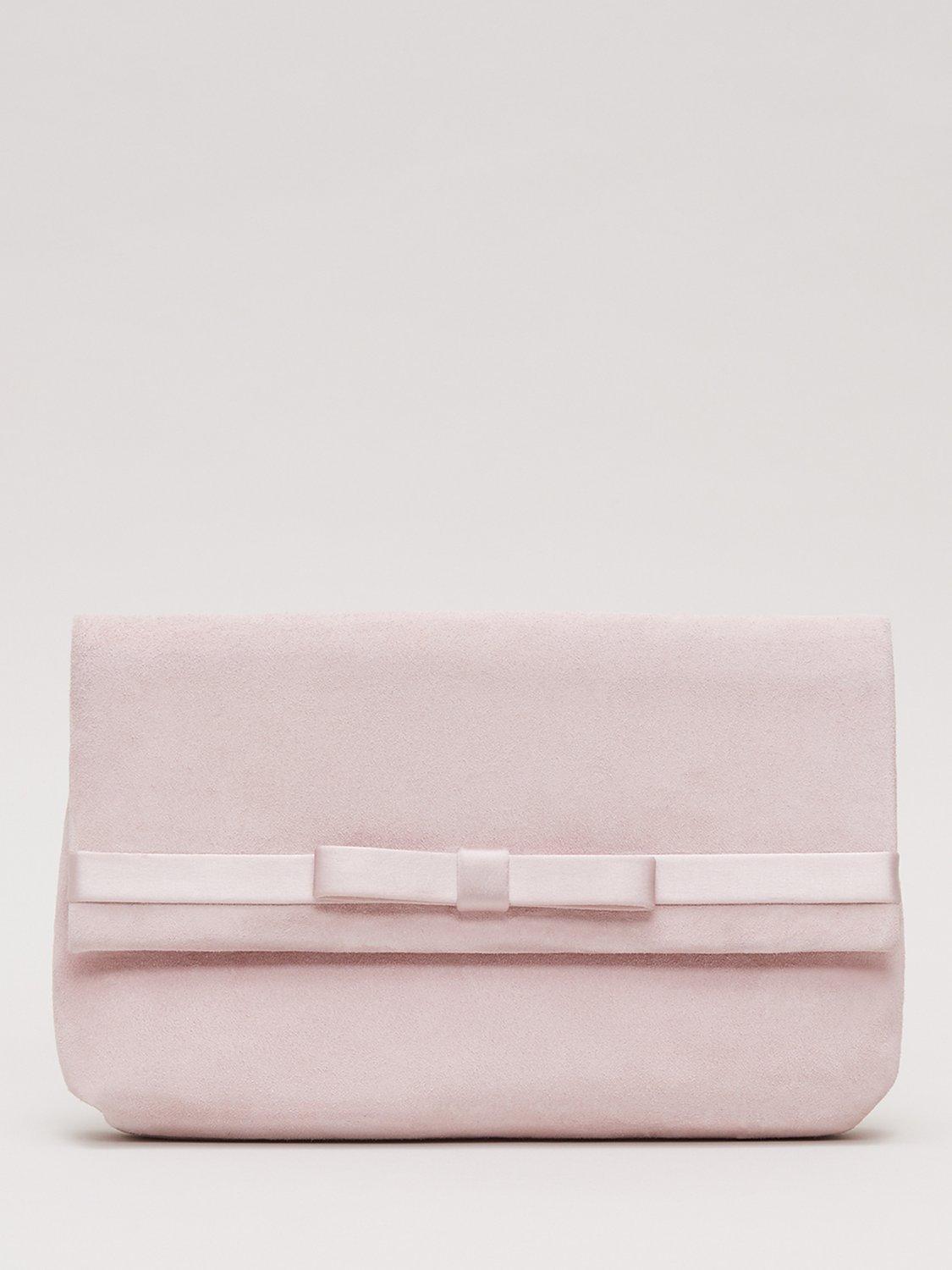 Phase Eight Satin Bow Clutch Bag,