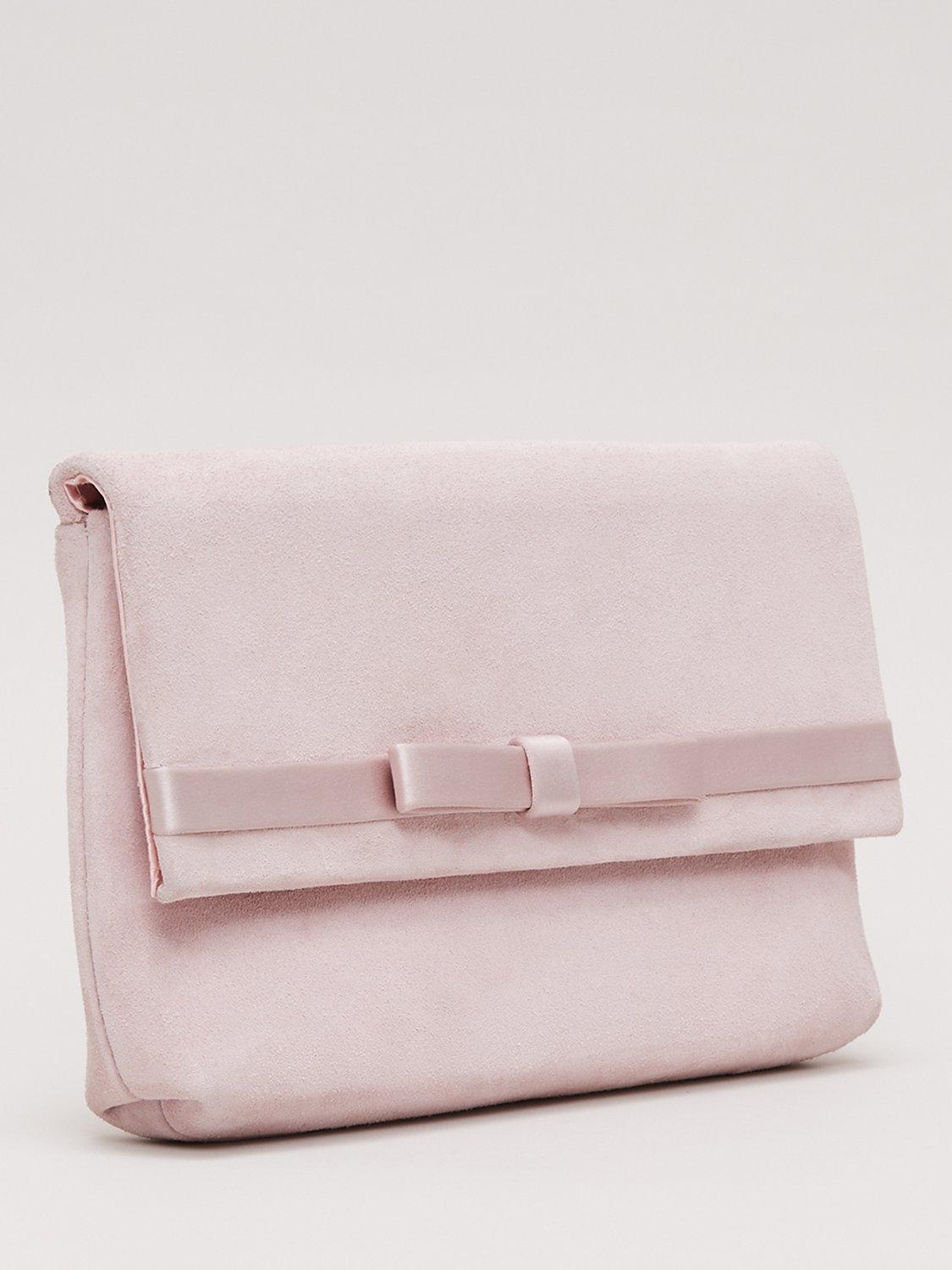 Phase Eight Satin Bow Clutch Bag,