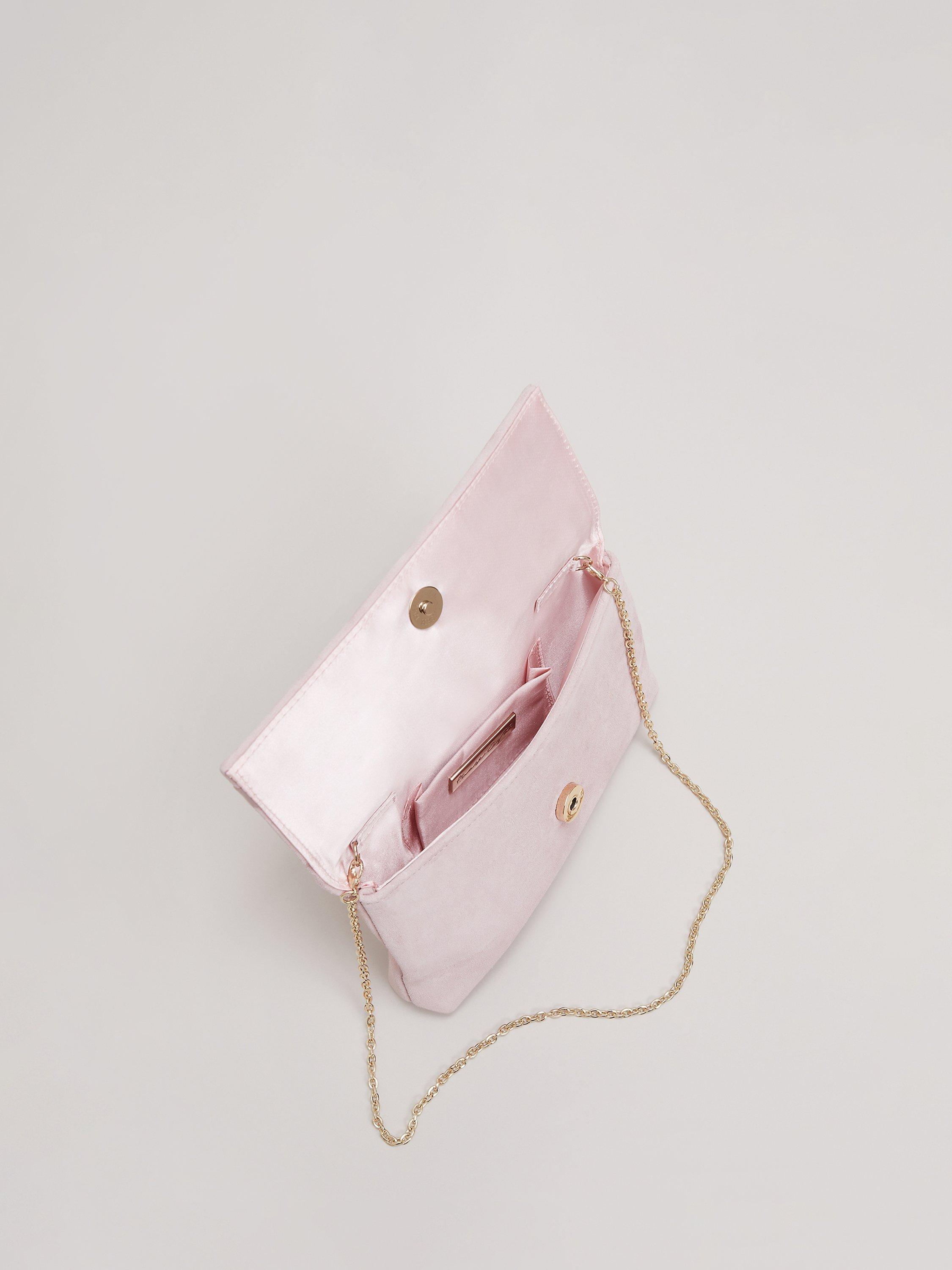 Phase Eight Satin Bow Clutch Bag,