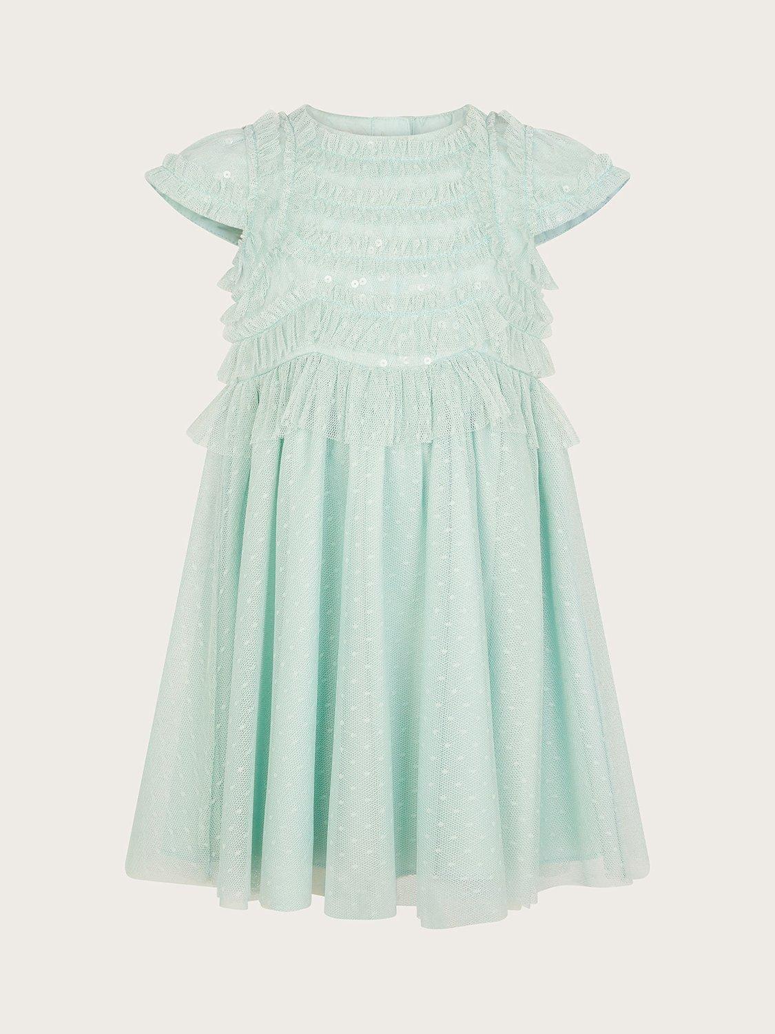 Monsoon Baby Truth Ruffle Occasion Dress