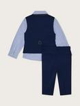 Monsoon Kids' New Adam 4 Piece Suit Set, Navy