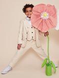 Monsoon Kids' Linen Blend 4-Piece Suit, Stone