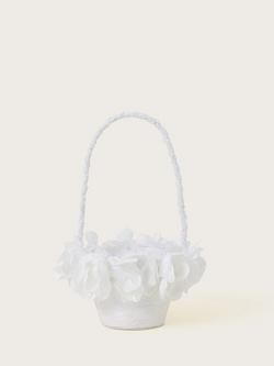 Monsoon Kids' Bridesmaid Petal Basket, Ivory, Ivory