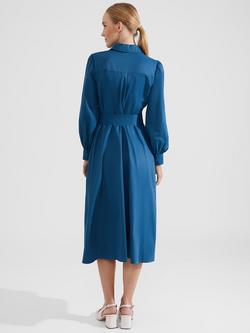 Hobbs Ivana Midi Shirt Dress, Lyons Blue - view 2, Lyons Blue