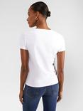 Hobbs Pixie Cotton T-Shirt, White