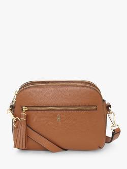 Hobbs Carlton Leather Crossbody Bag, Tan
