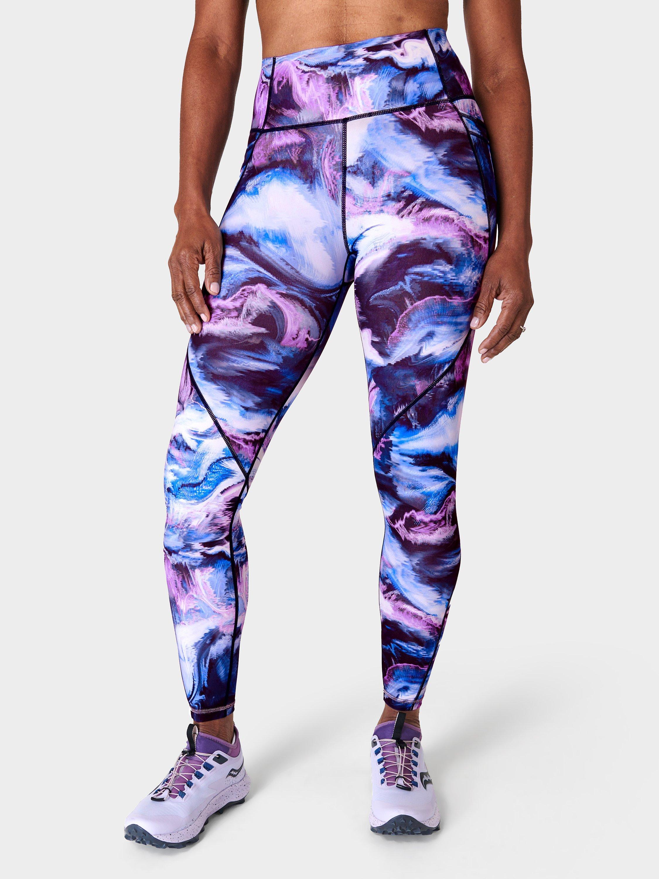 Sweaty Betty Power Pro Gym Leggings, Blue Virtual Landscape