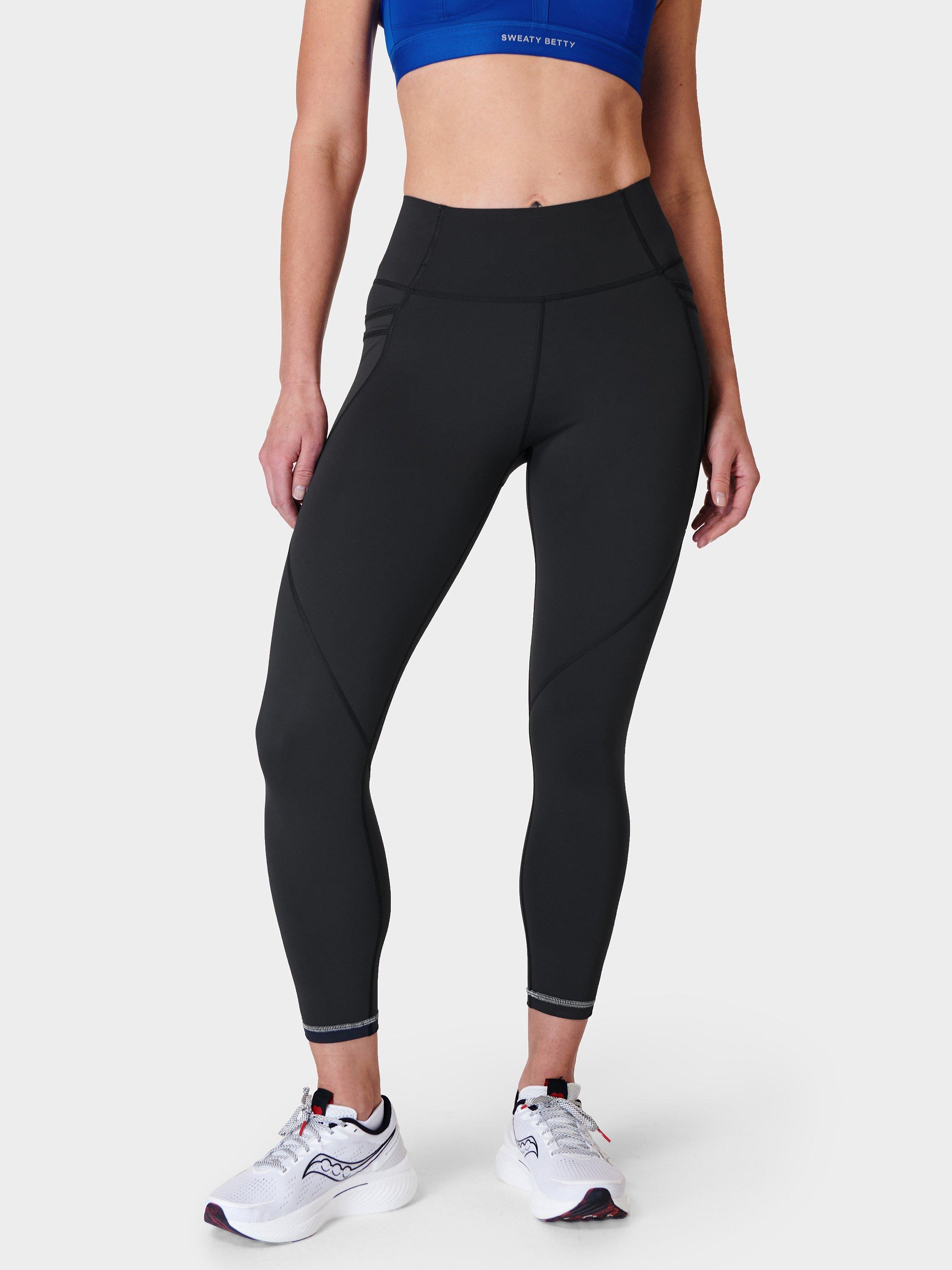 Product image 1 of 6, which shows Sweaty Betty Power Pro 7/8 Gym Leggings, Black, XXS