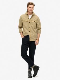 Superdry Military Long Sleeve Shirt - view 2, Sand Brown