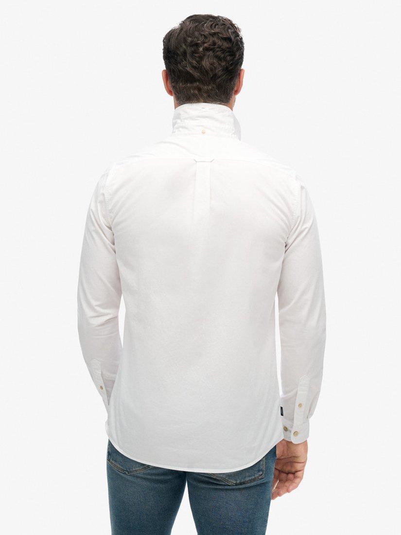 Product image 6 of 6, which shows Superdry The Merchant Store Cotton Long Sleeve Shirt, Optic, S