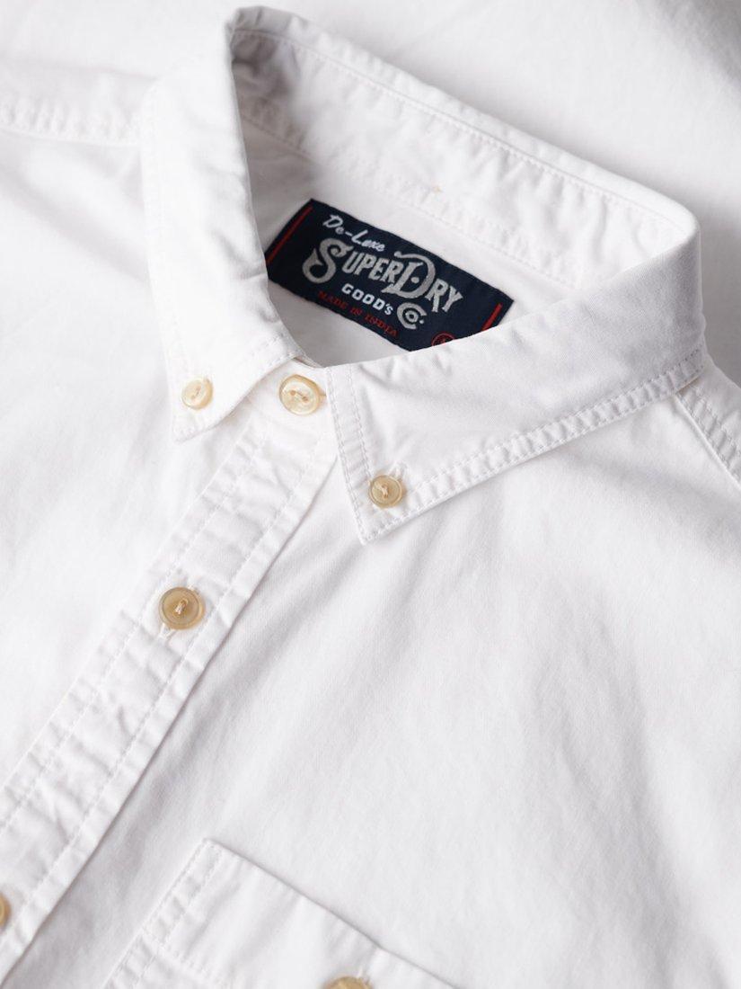 Product image 5 of 6, which shows Superdry The Merchant Store Cotton Long Sleeve Shirt, Optic, S