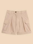 White Stuff Kids' Colette Cargo Shorts, Light Natural