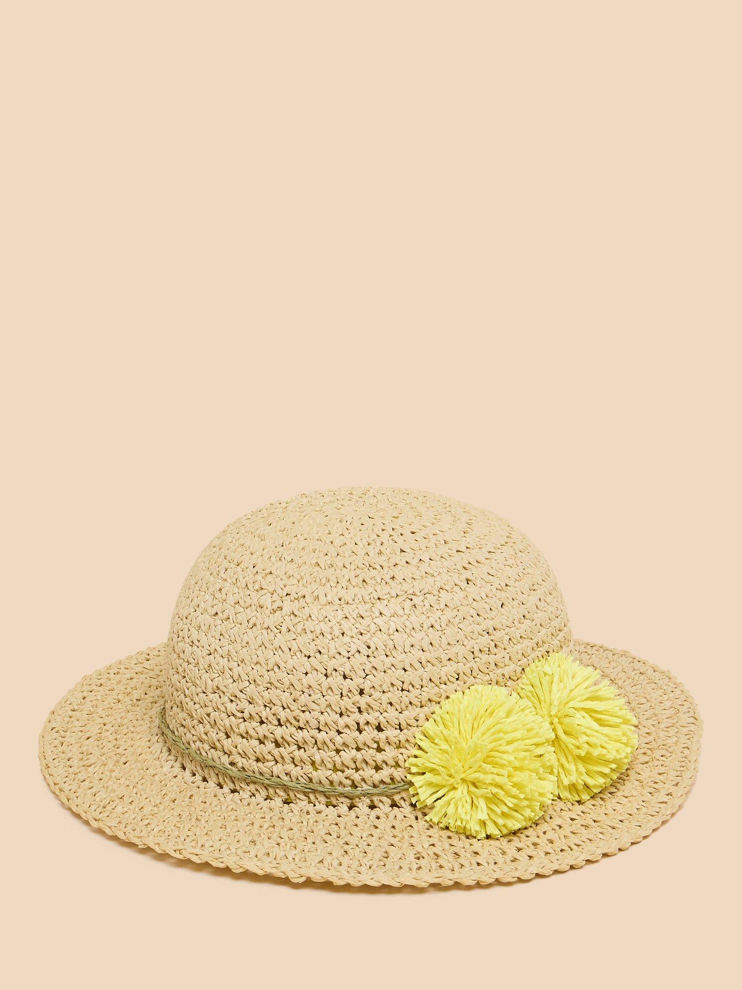 White Stuff Kids Sun Hat Natural Yellow