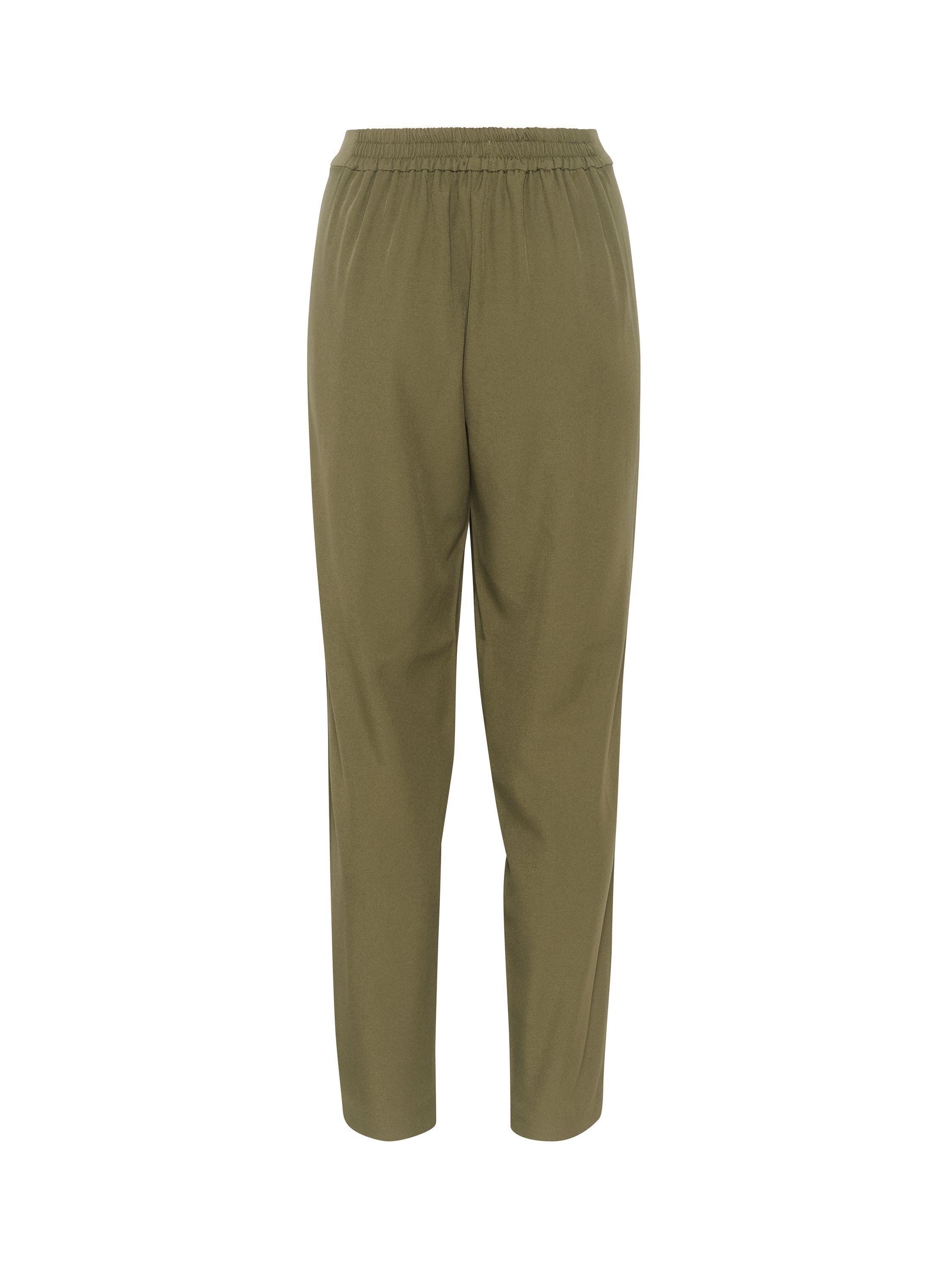 Product image 6 of 6, which shows Saint Tropez Celest Straight Leg Trousers, Army Green, XS