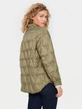 Saint Tropez Caddy Padded Button Jacket, Burnt Olive